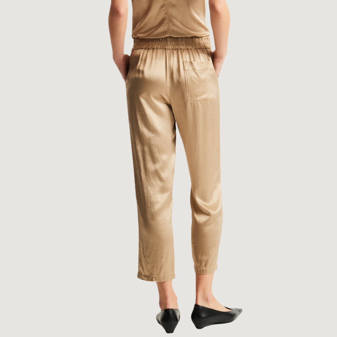Trapunto Satin Pant