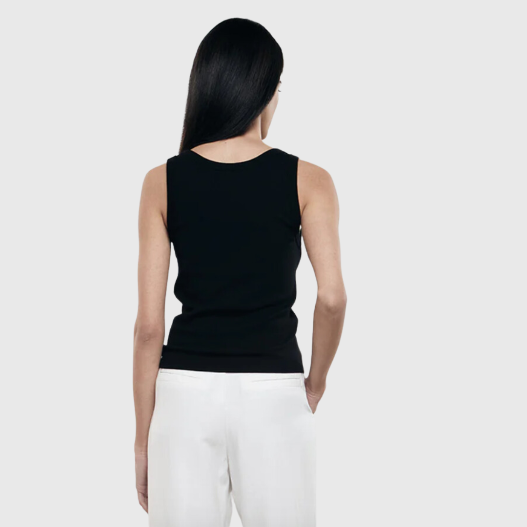 Supima Rib Tank Black