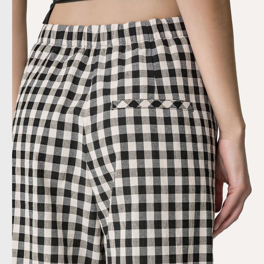 Gingham Palazzo Pant
