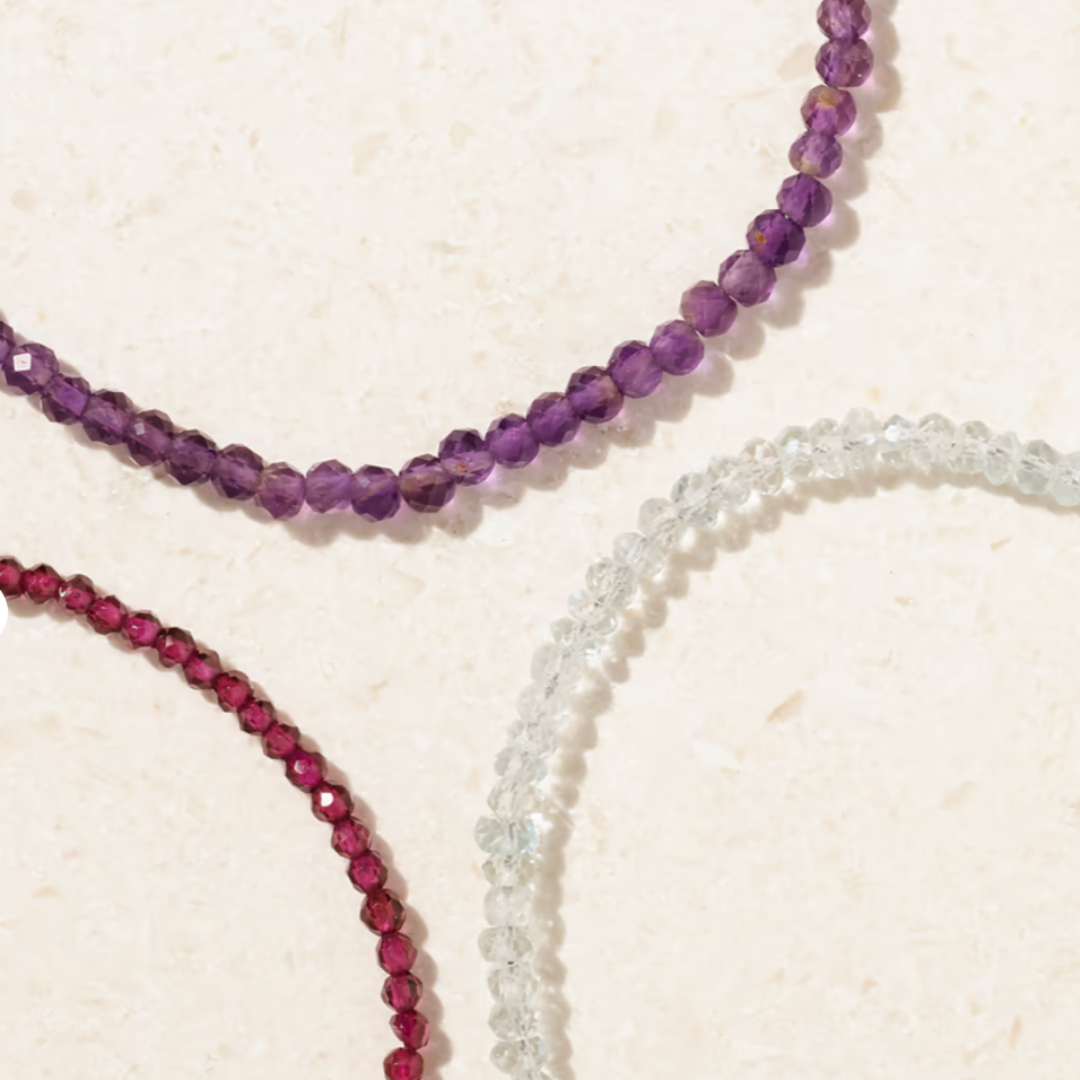 January Garnet Birthstone Bracelet
