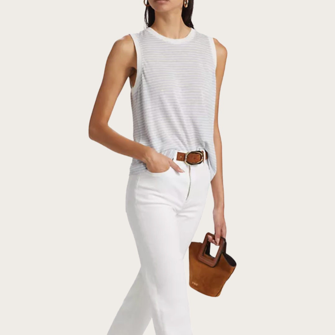 Stripe Linen Tank