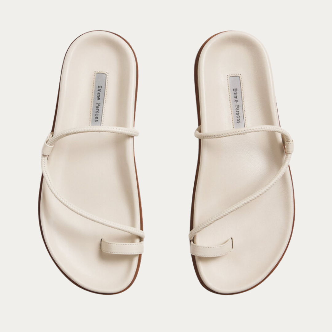 Bari Sandal Ivory Leather