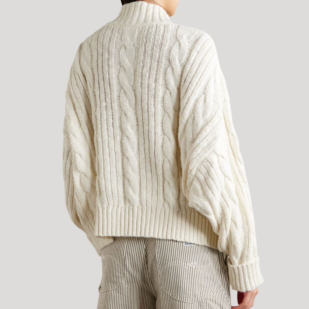 Split Cable Sweater