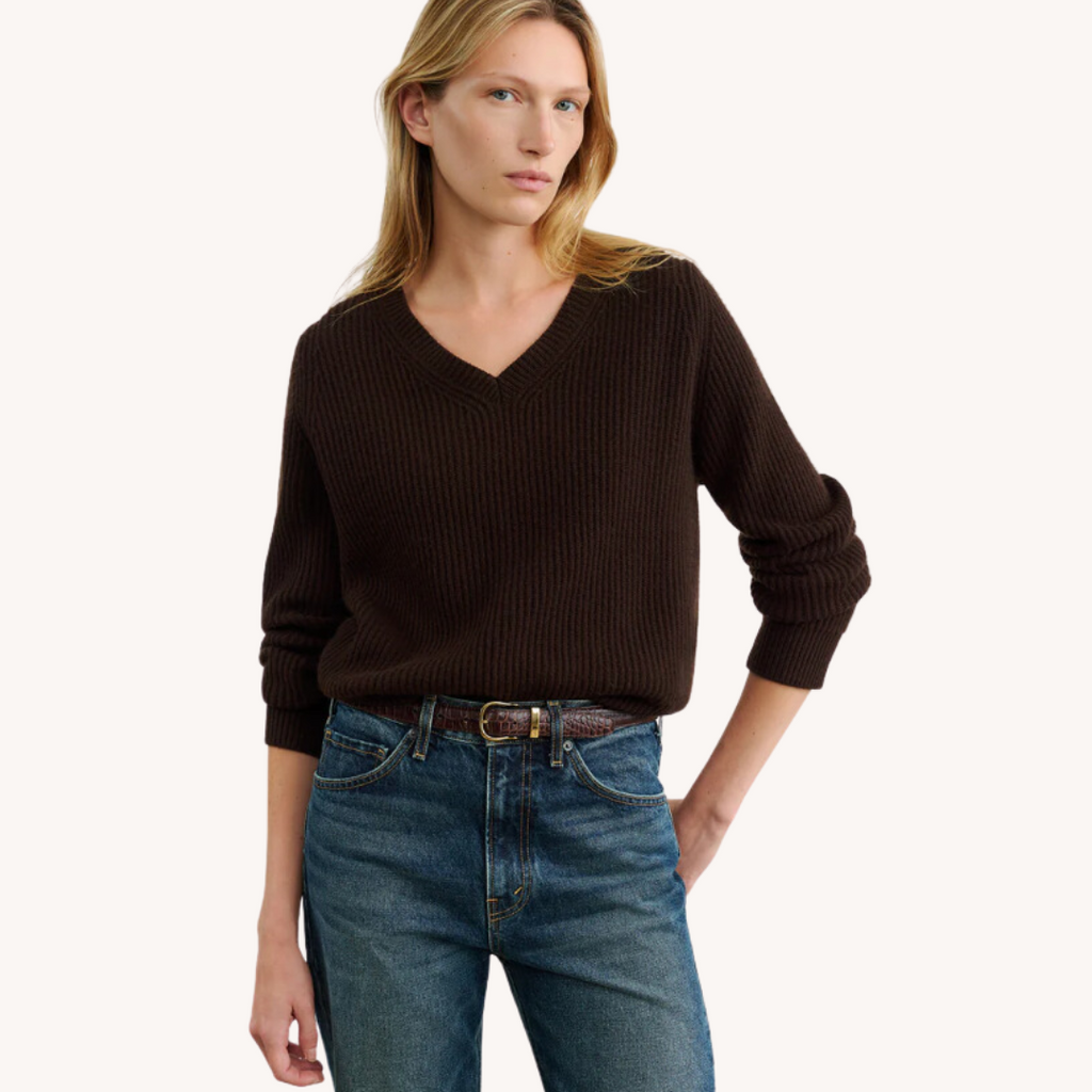 Korina Cashmere V Sweater