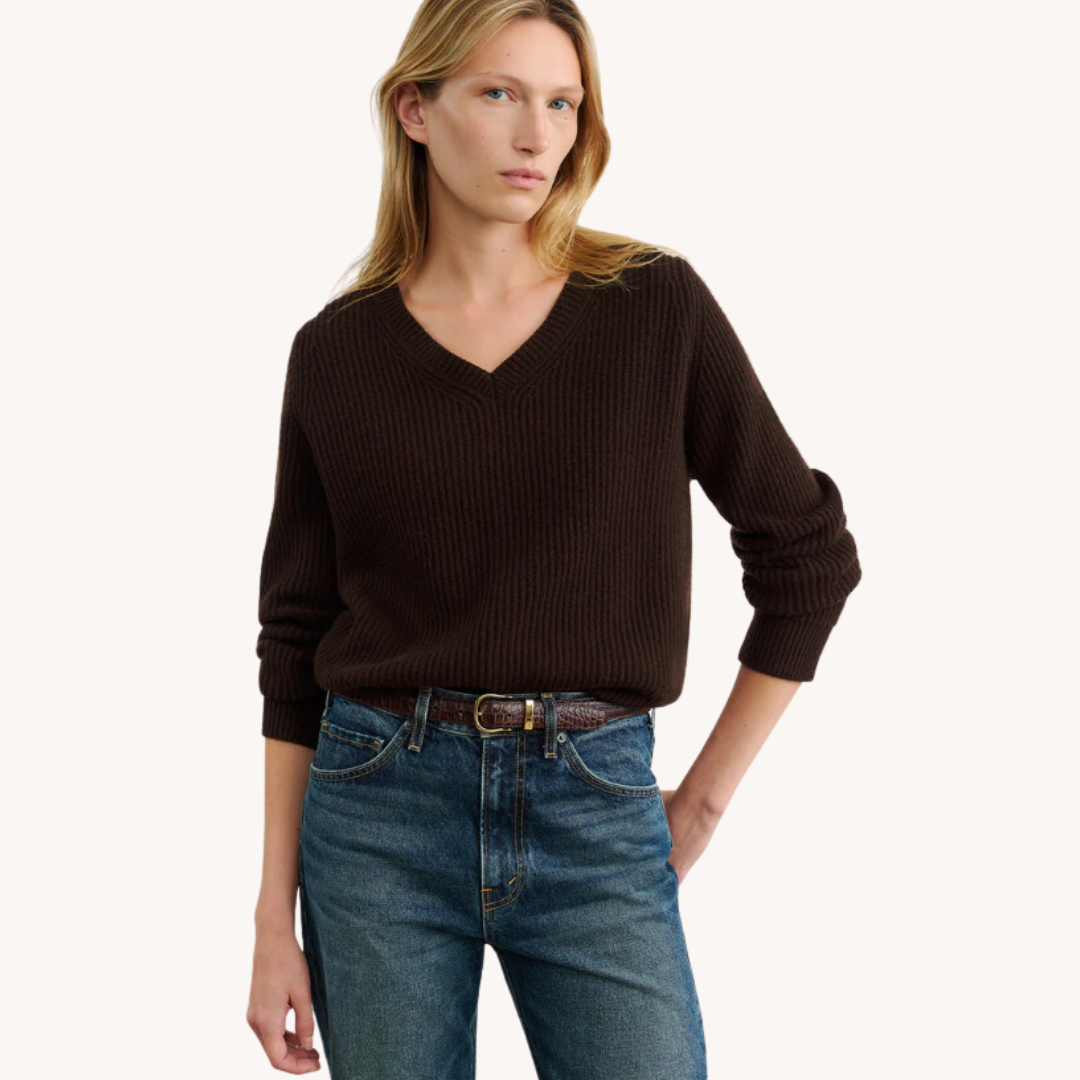Korina Cashmere V Sweater