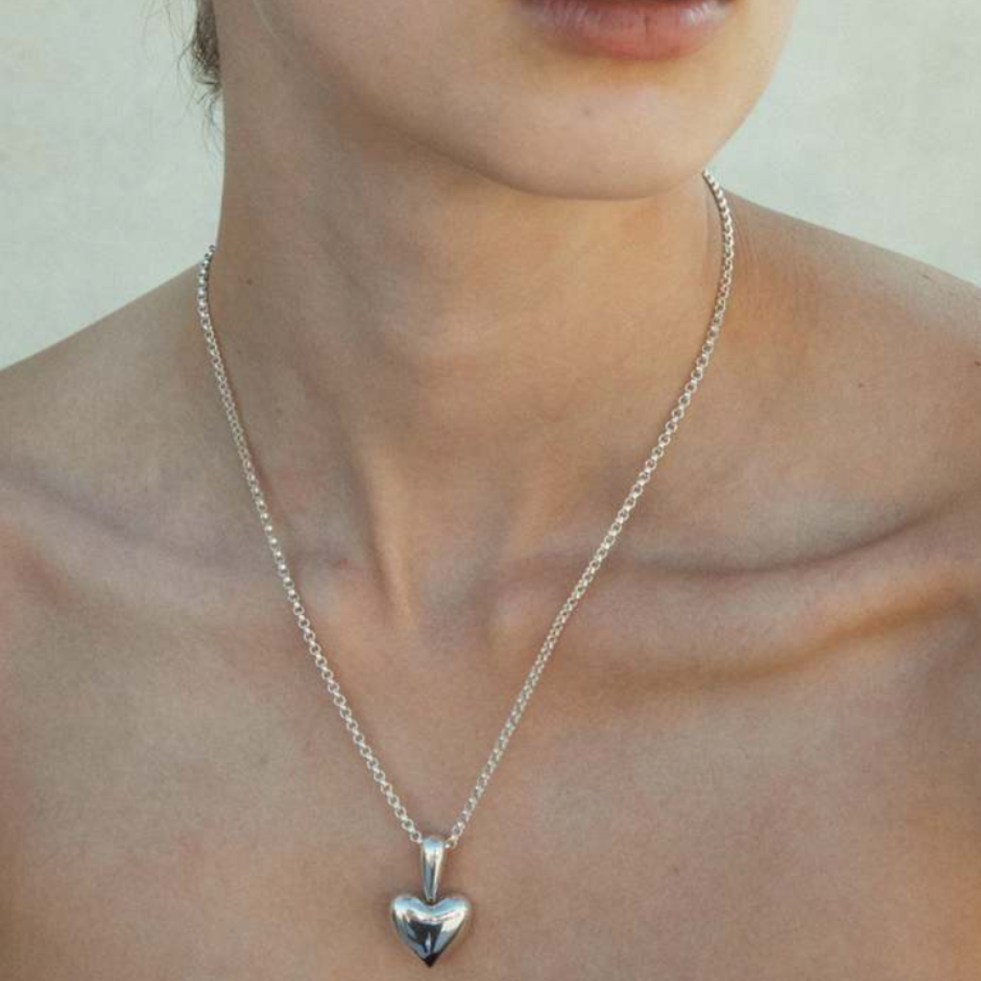 Sterling Silver Heart Necklace