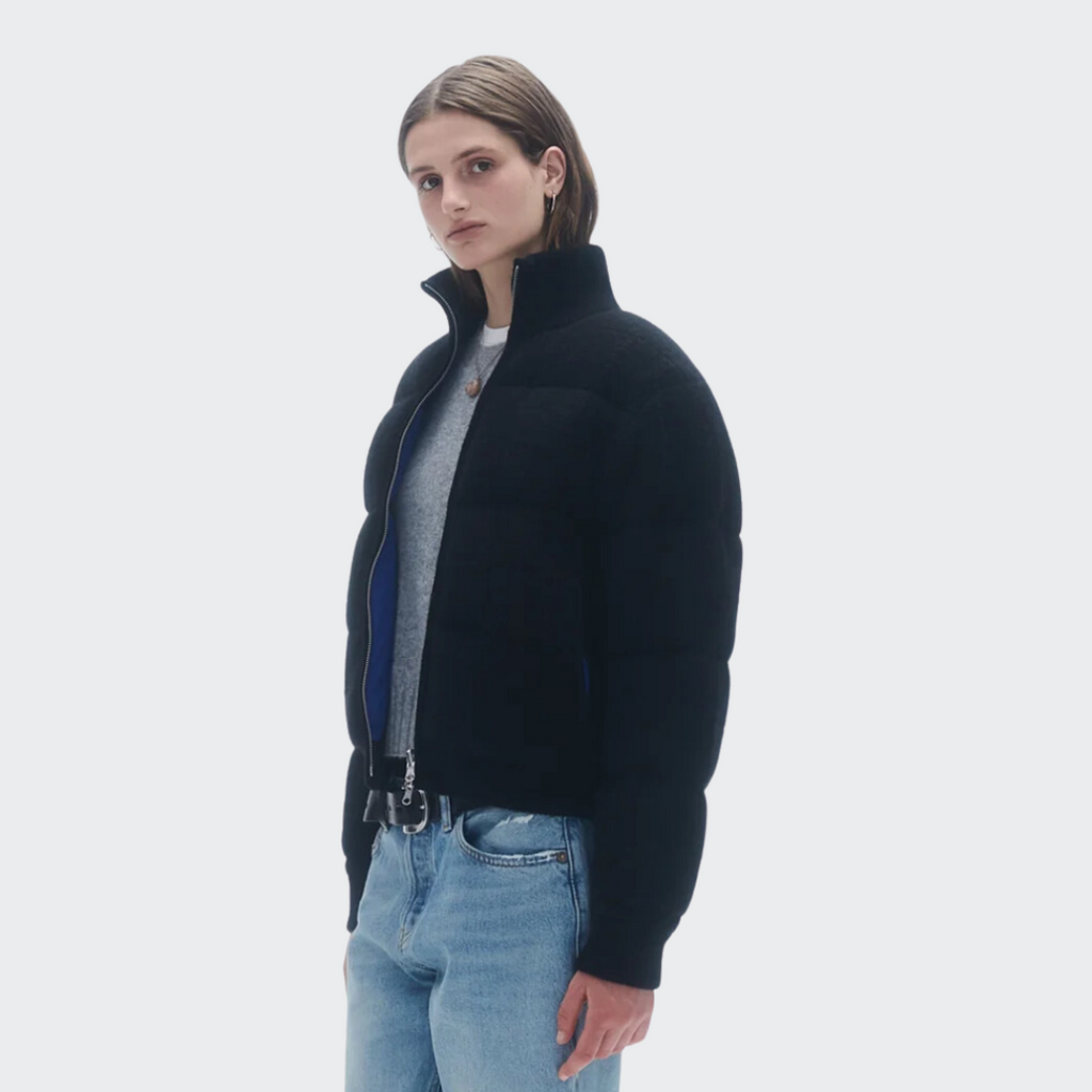 Cashmere Quilted Puffer Jacket