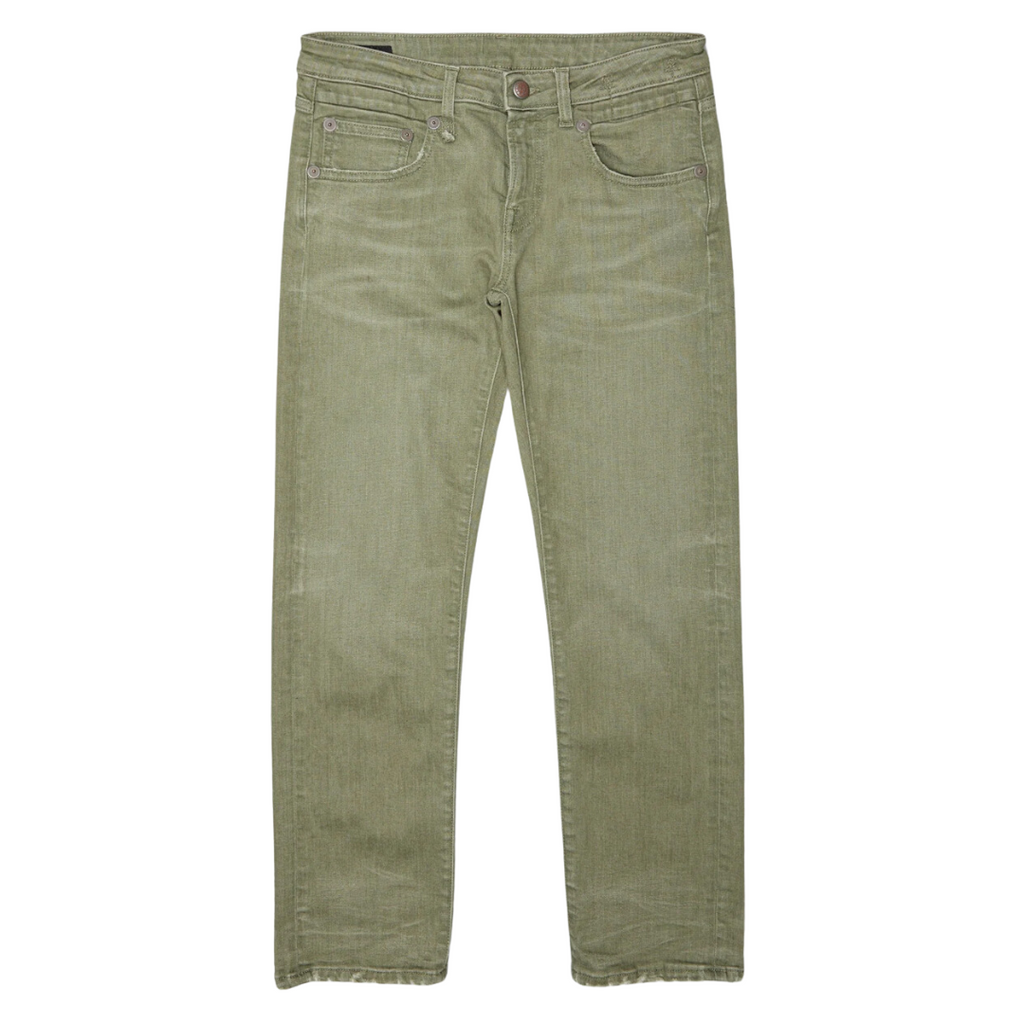 Boy Straight Olive Green Stretch