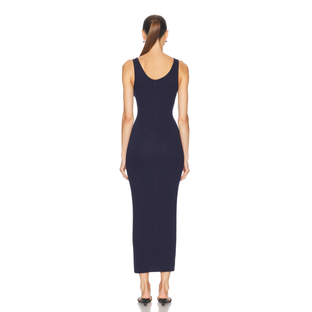 Silk Knit Midi Dress