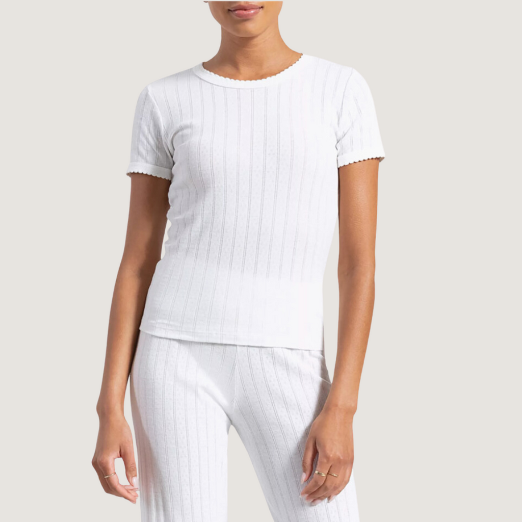 Pointelle Slim Fit Tee