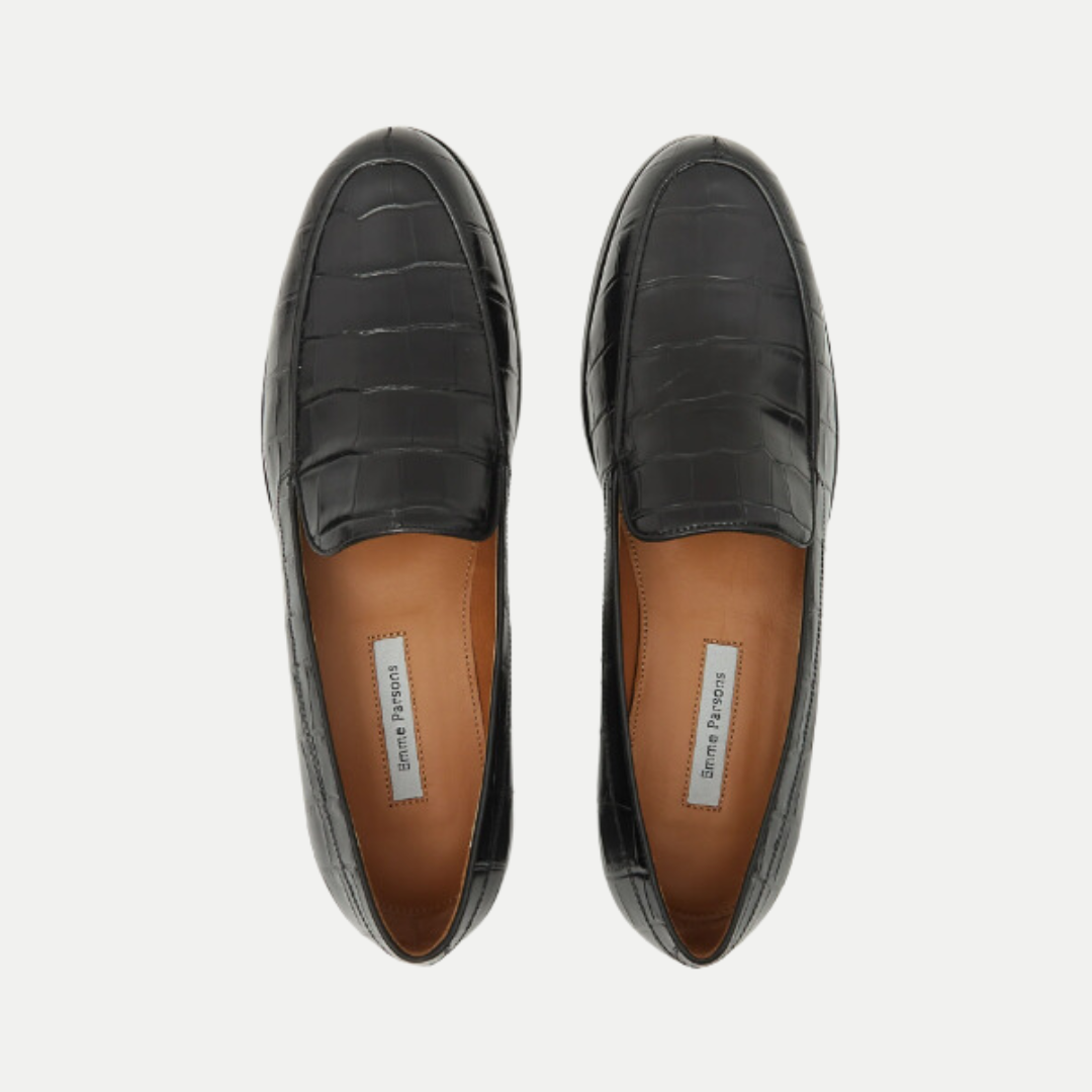 Danielle Loafer Black Croc