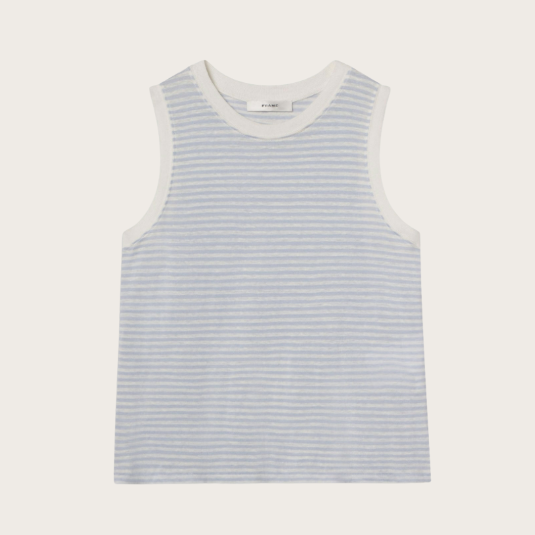 Stripe Linen Tank