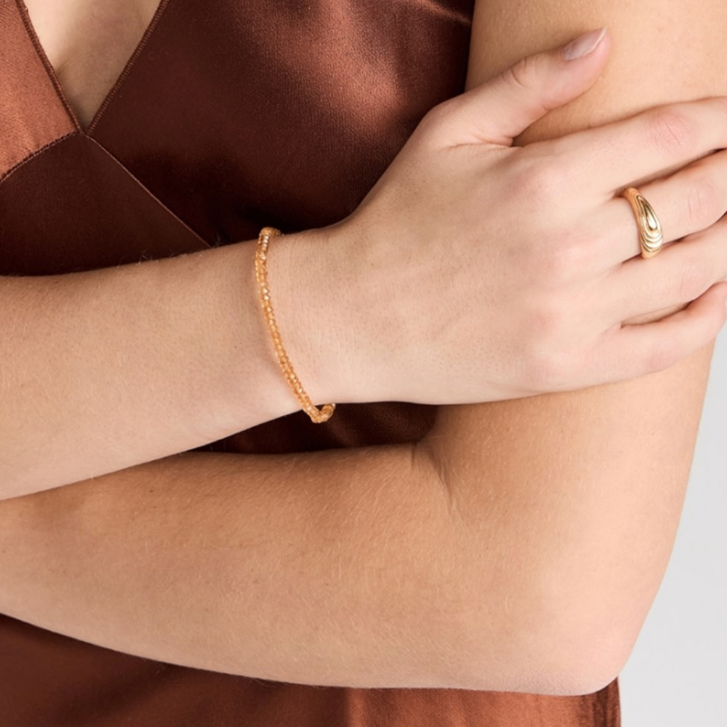 November Citrine Birthstone Bracelet