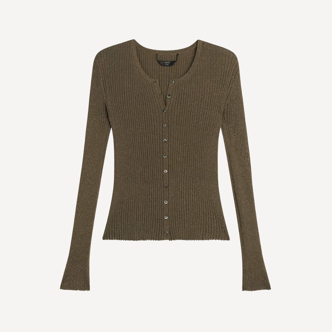 The Blake Rib Crew Cardigan