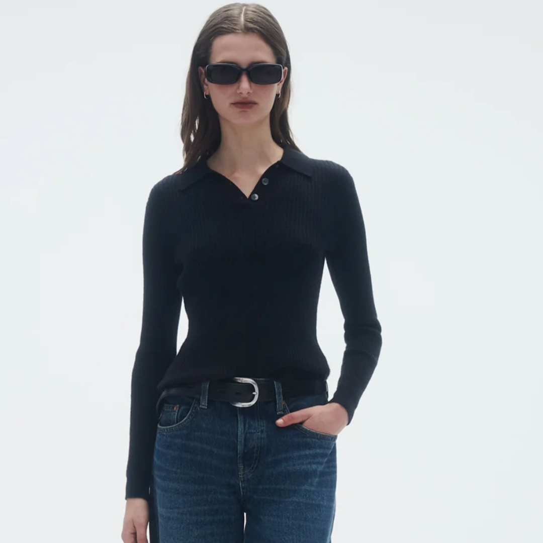 Cashmere Shruken Polo