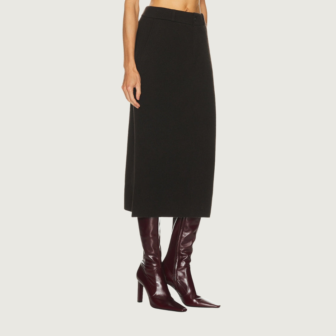 Tailored Cashmere Skirt