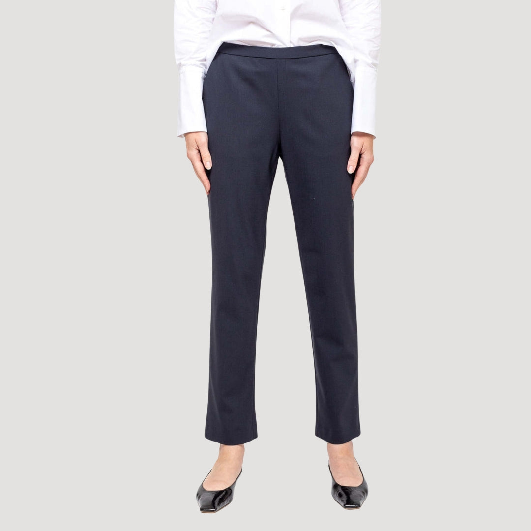 Slim Pull on Pant - Navy