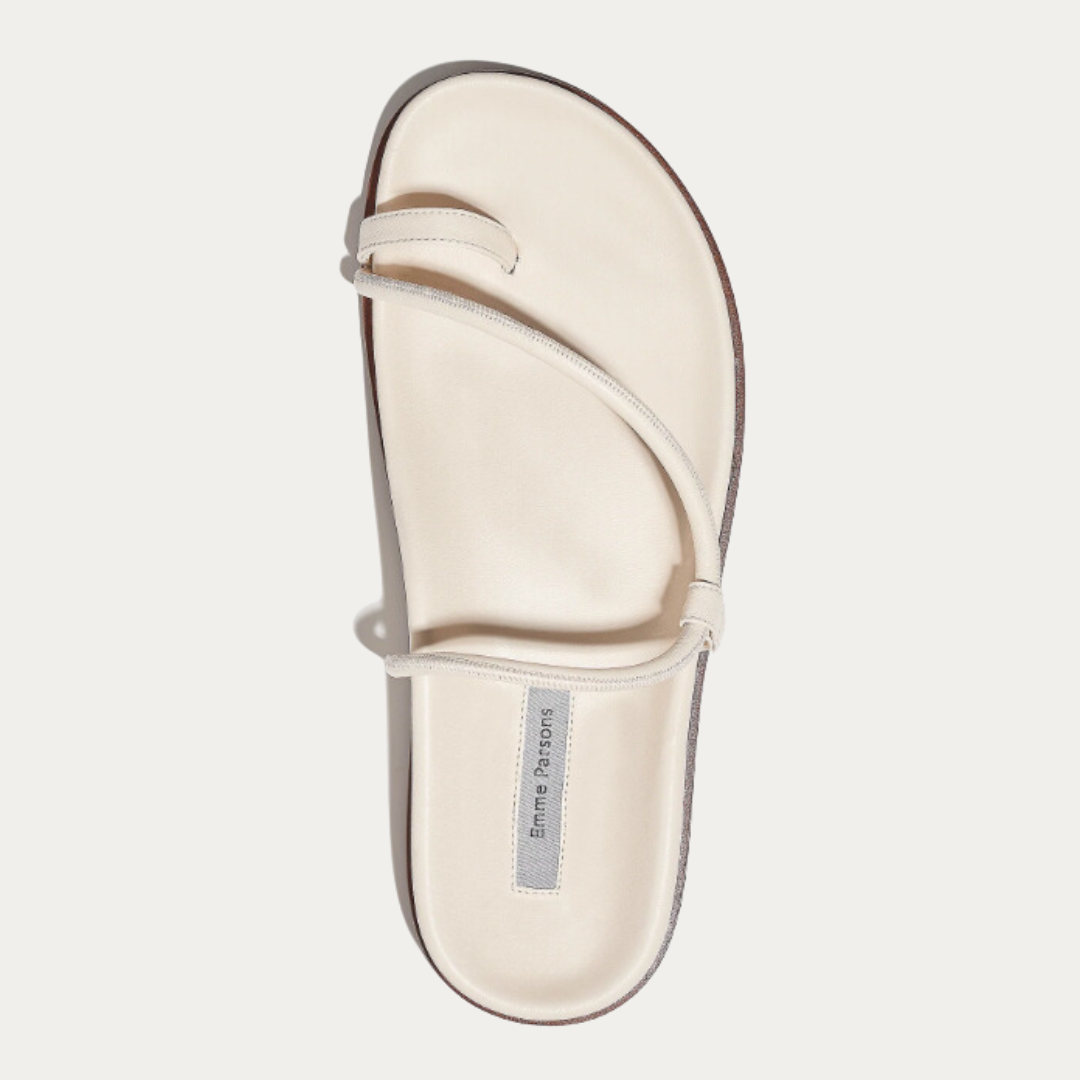 Bari Sandal Ivory Leather