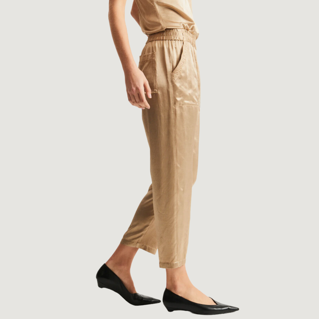 Trapunto Satin Pant