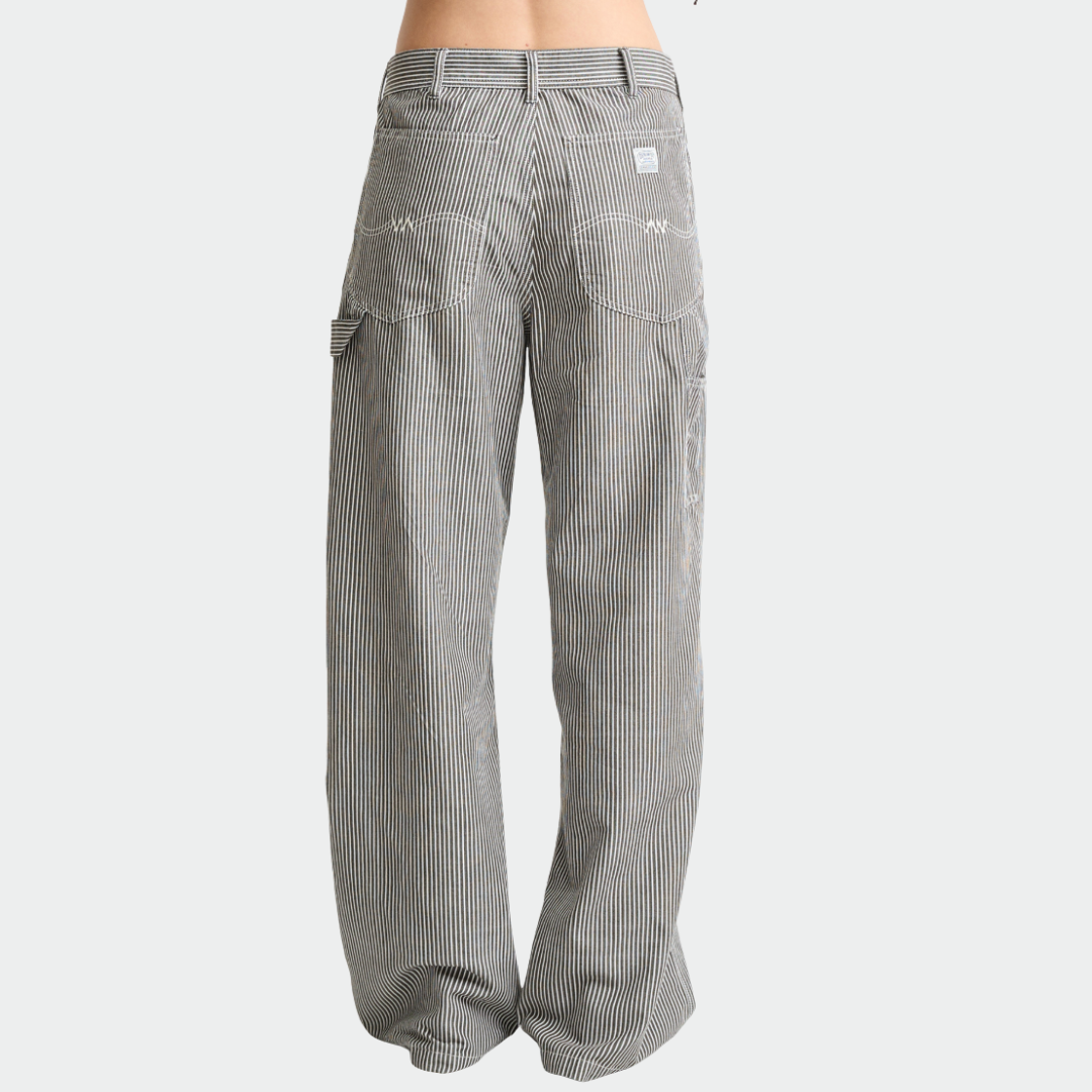 Teri Railroad Stripe Carpenter Pant