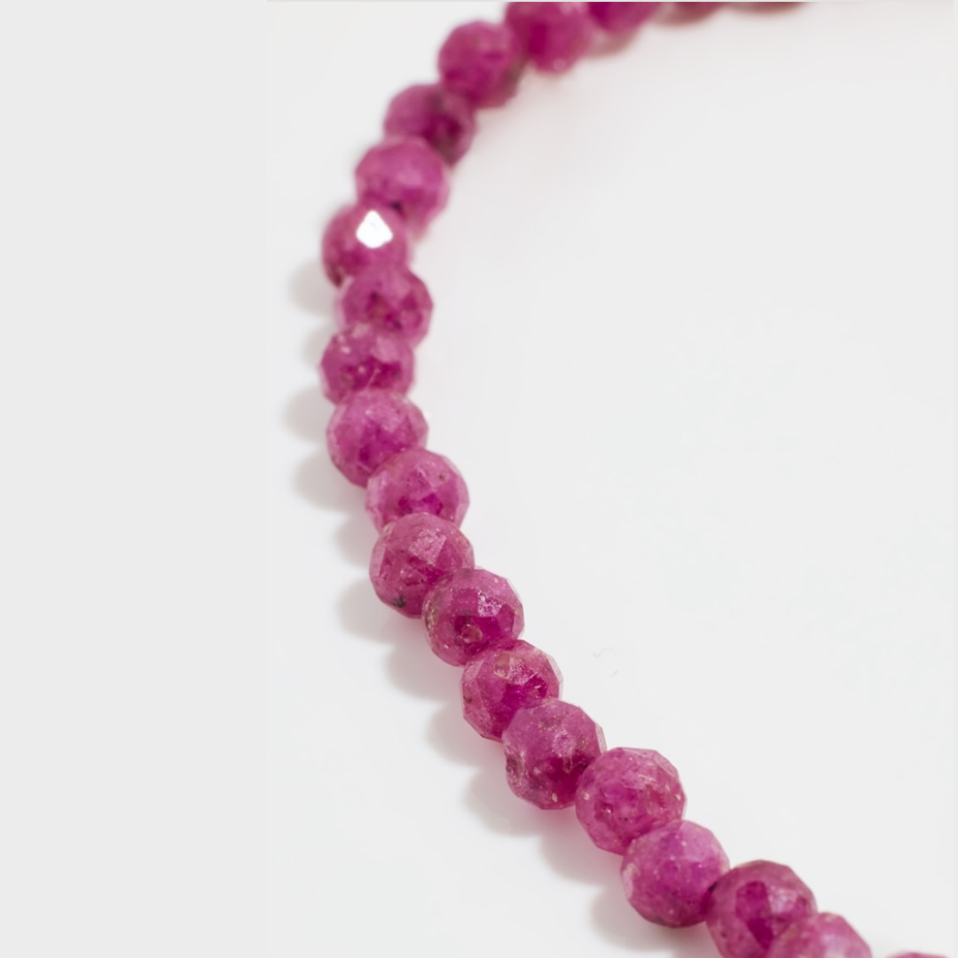 Ruby July Birthstone Bracelet