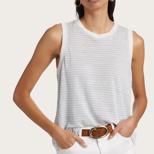 Stripe Linen Tank