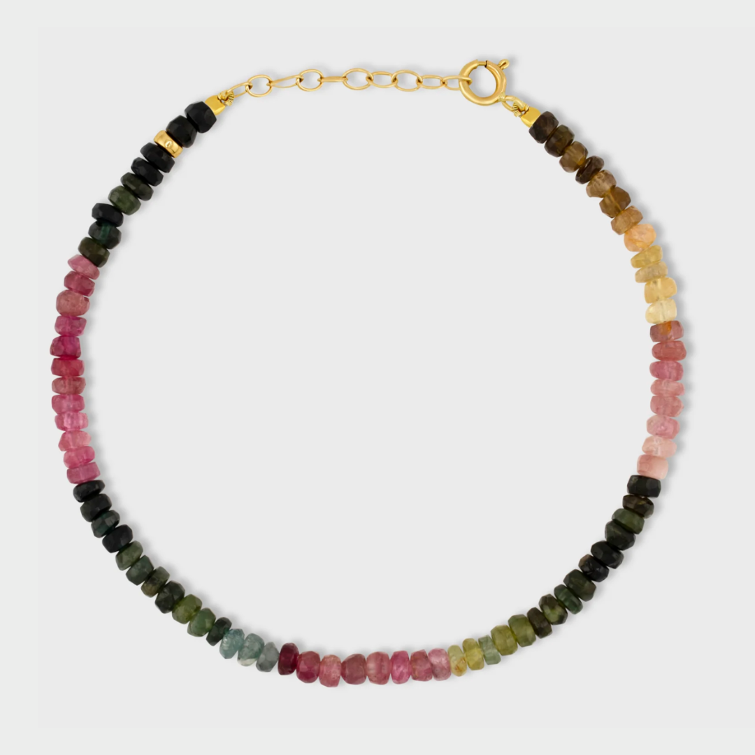 October Tourmaline Birthstone Bracelet