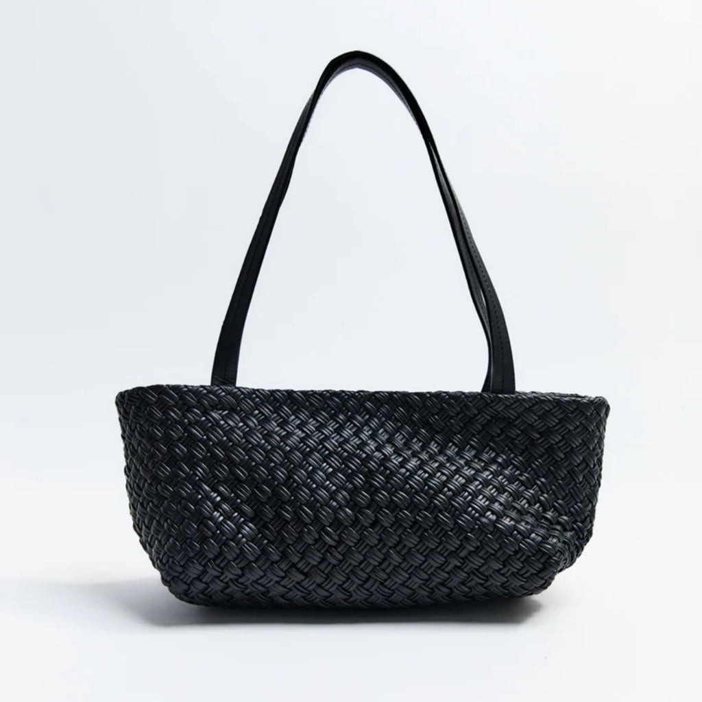 Petit Woven Trapeze Bag