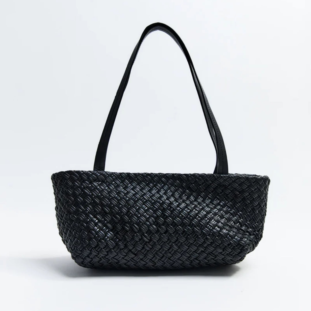 Petit Woven Trapeze Bag