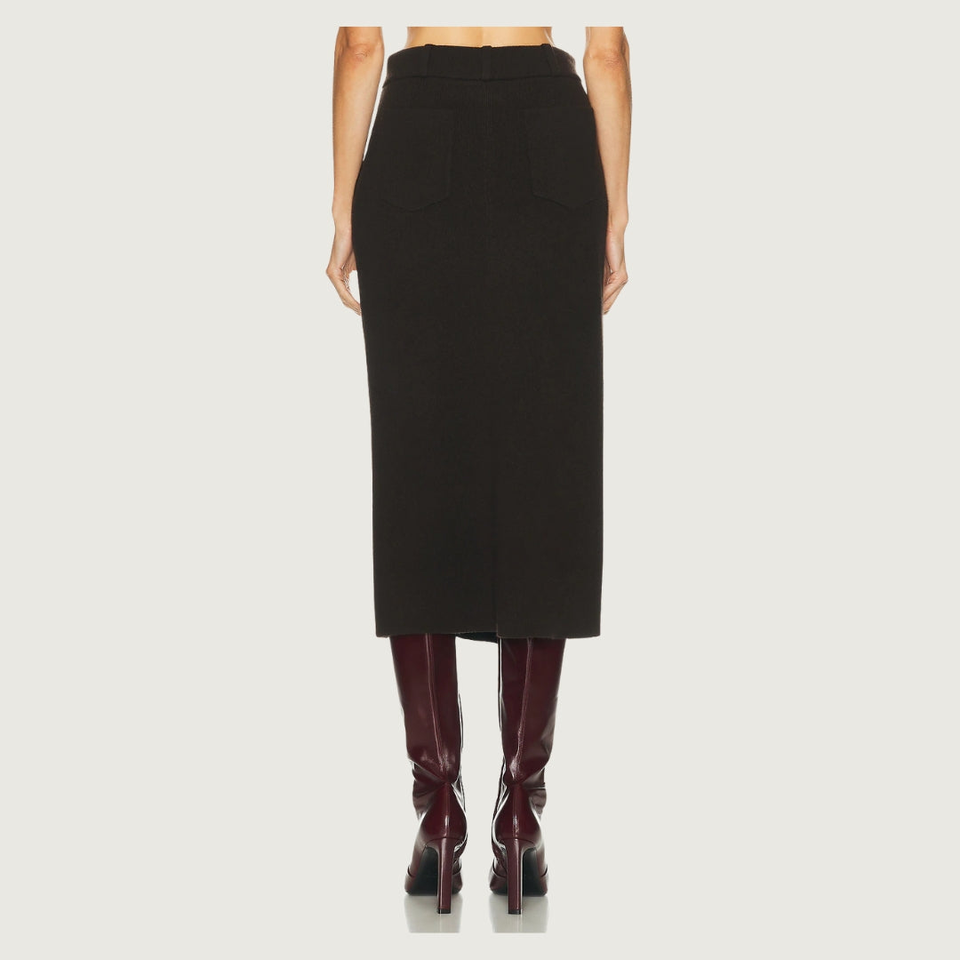 Tailored Cashmere Skirt