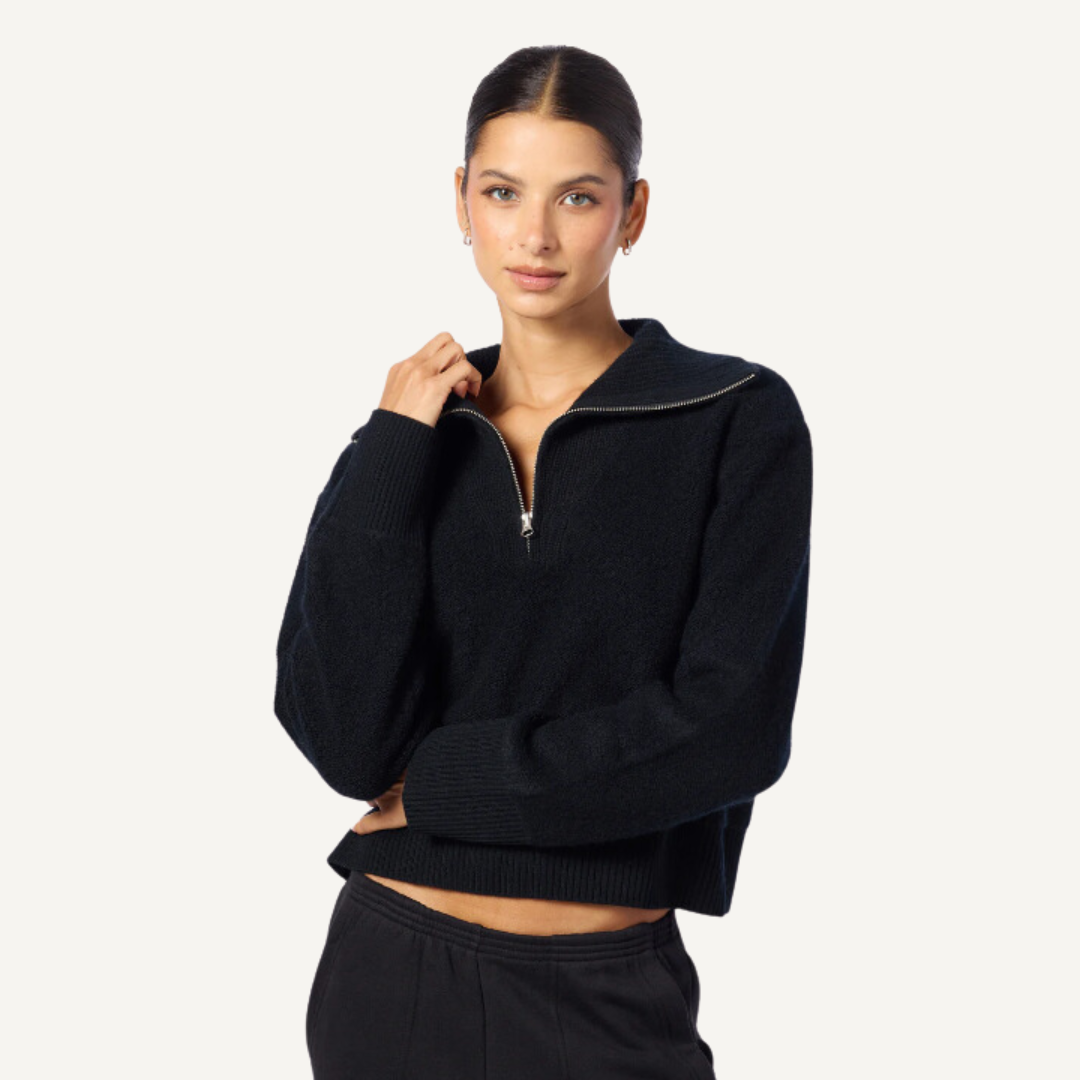 Tinsley Boucle Half Zip