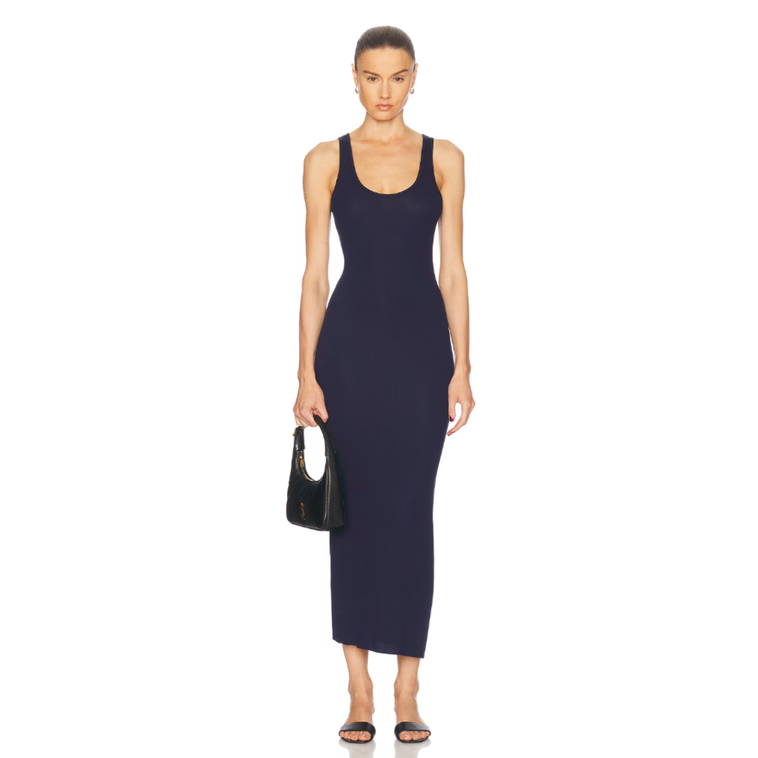 Silk Knit Midi Dress
