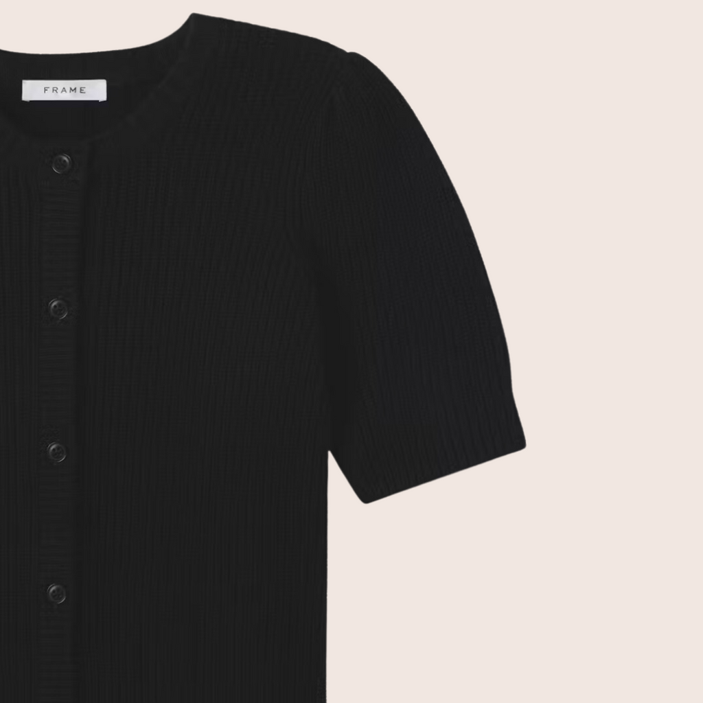 Shrunken Short Sleeve Cardigan