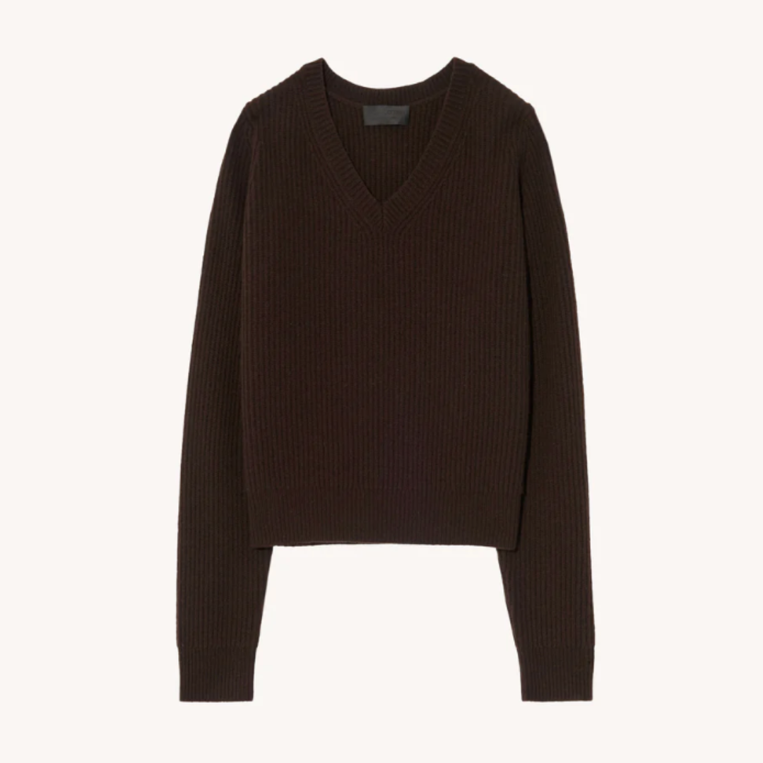 Korina Cashmere V Sweater
