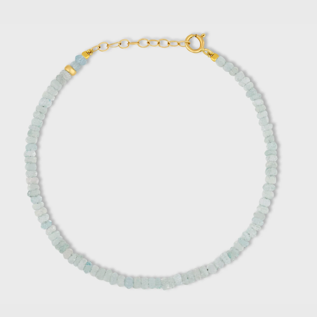 Aquamarine March Birthstone Bracelet