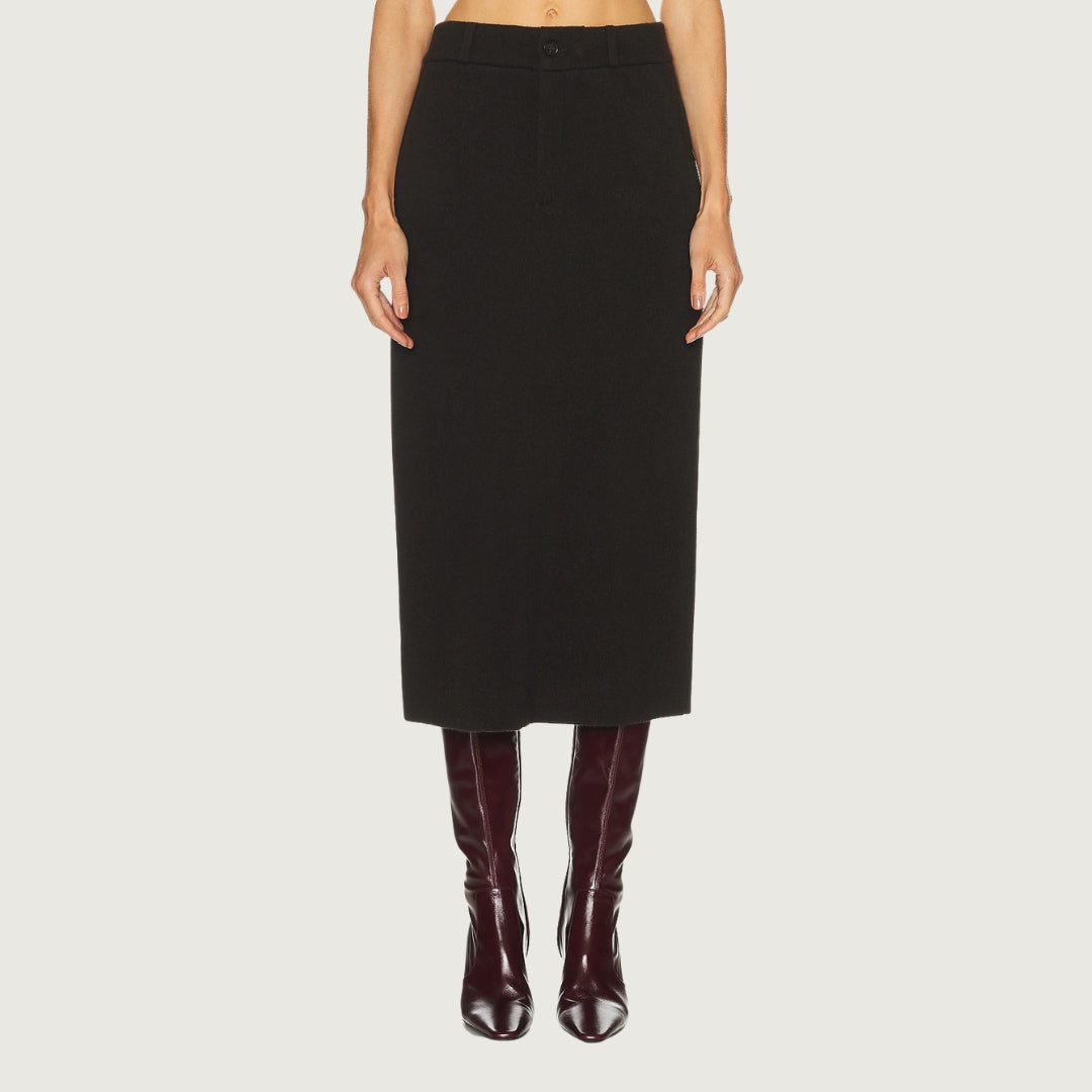 Tailored Cashmere Skirt