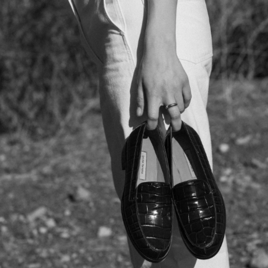 Danielle Loafer Black Croc