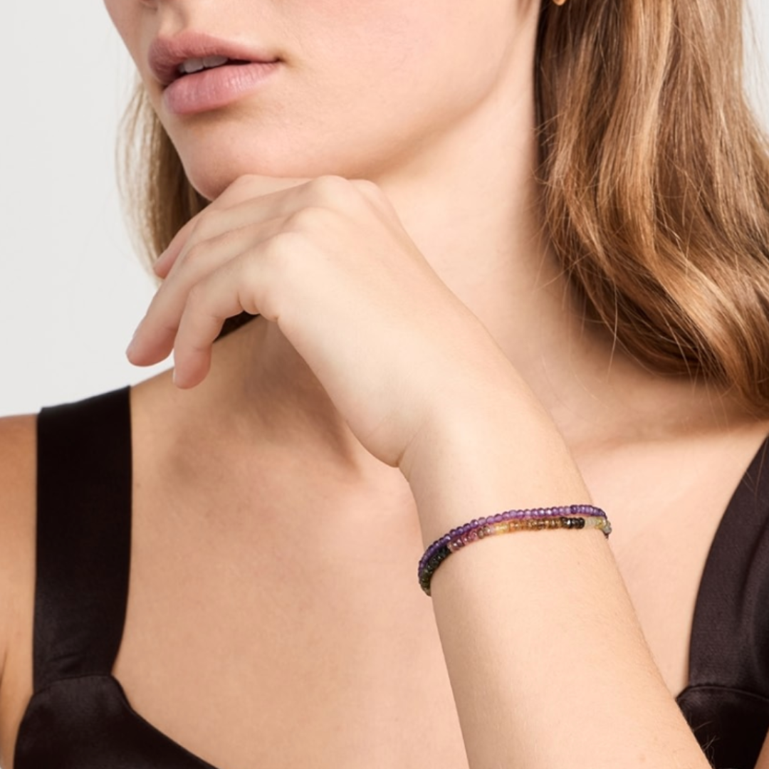 October Tourmaline Birthstone Bracelet
