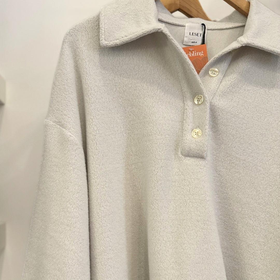 Teddy Collar Pullover