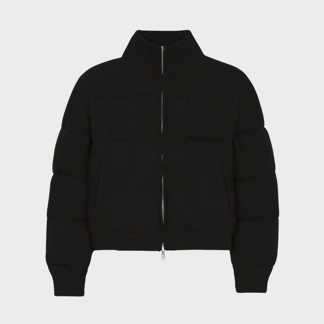 Cashmere Quilted Puffer Jacket