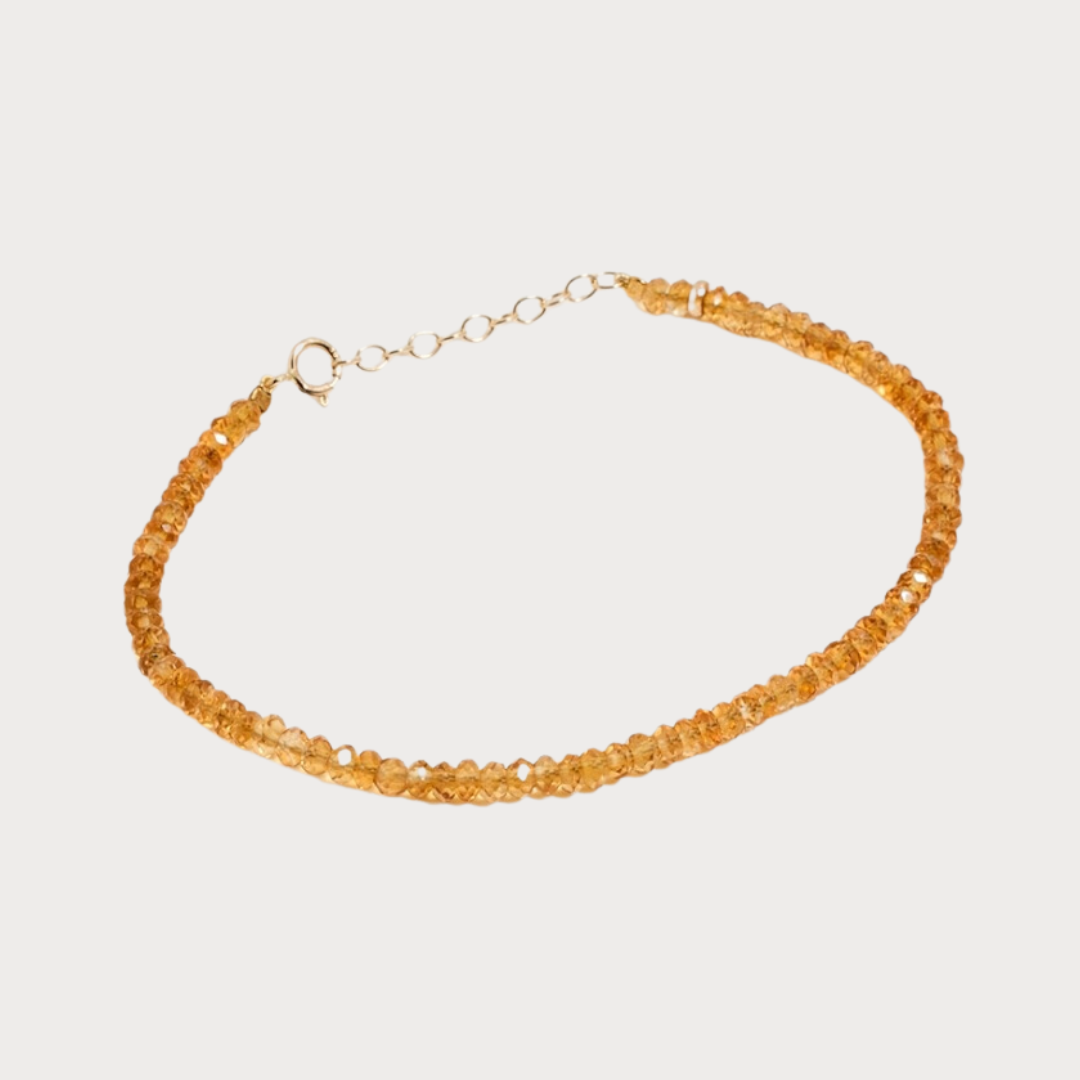 November Citrine Birthstone Bracelet