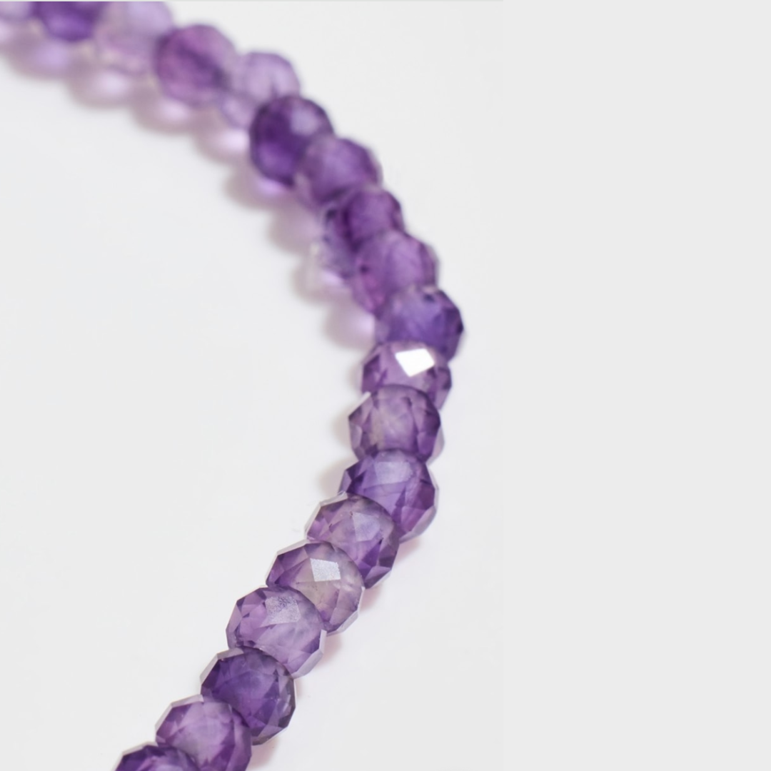 February Amethyst Birthstone Bracelet