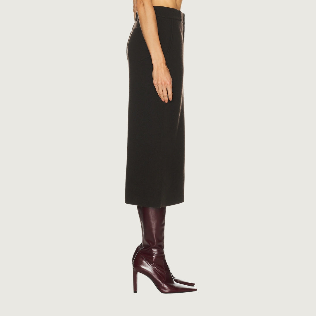 Tailored Cashmere Skirt