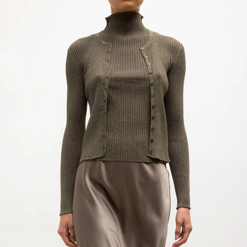 The Blake Rib Crew Cardigan