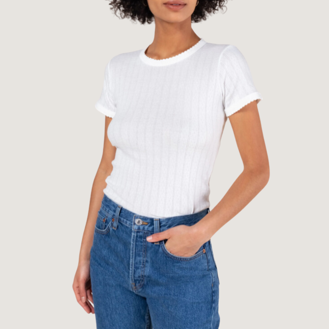 Pointelle Slim Fit Tee