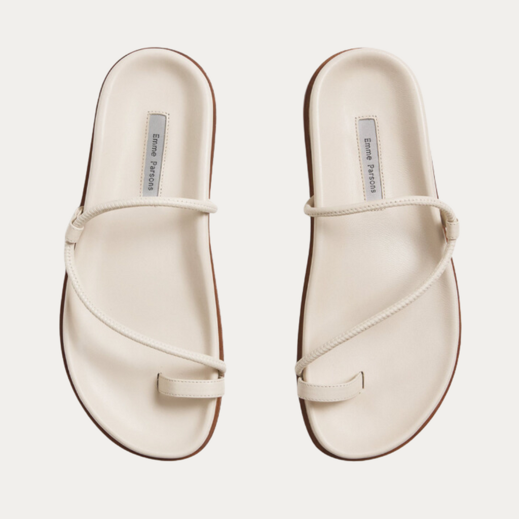 Bari Sandal Ivory Leather