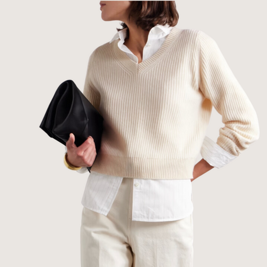 Korina Cashmere V Sweater