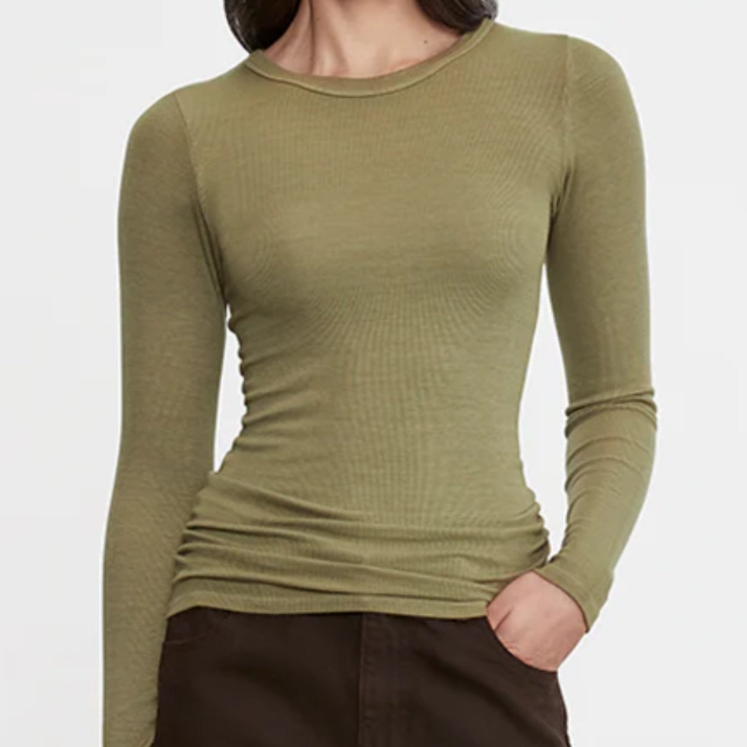 Silk Rib L/S Crew