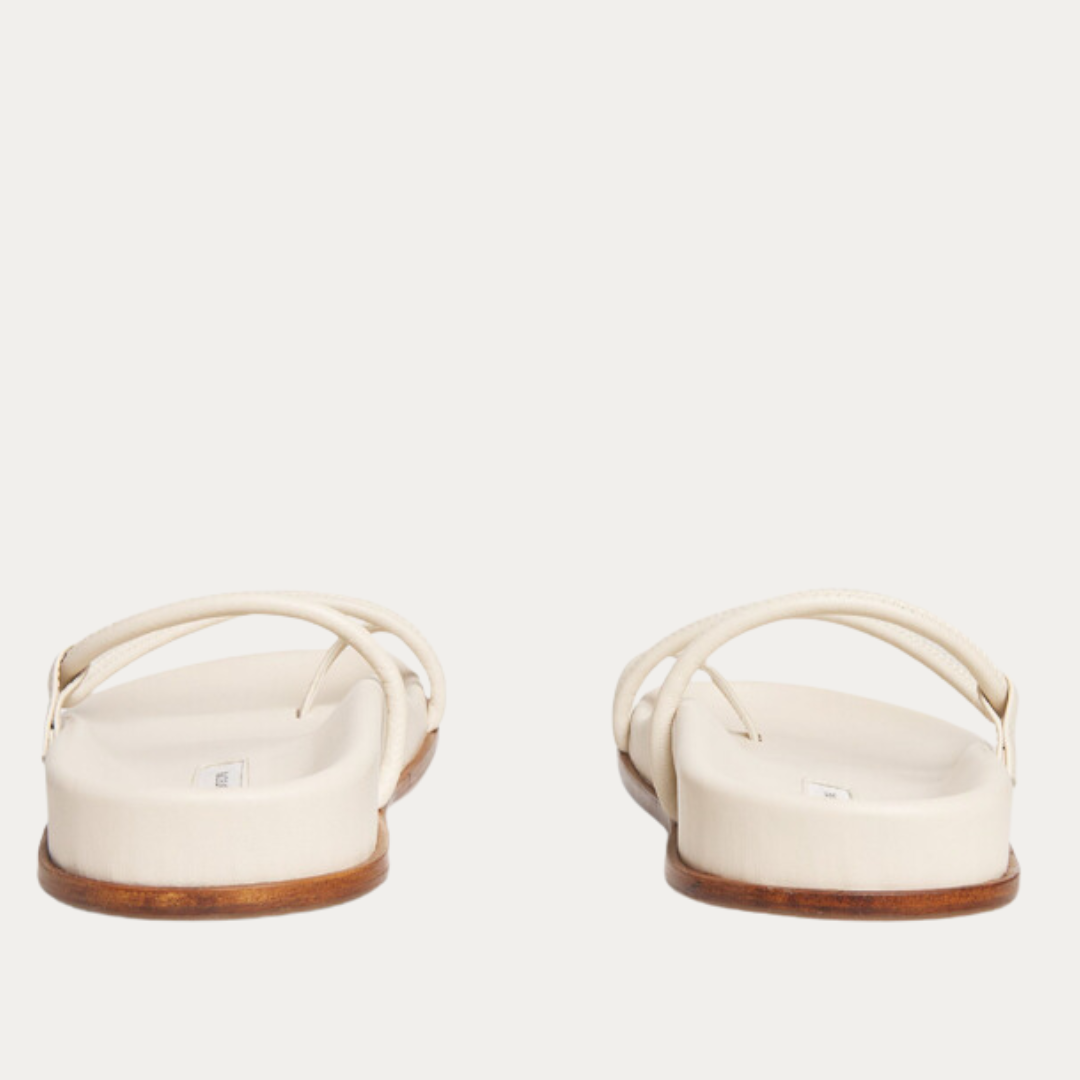 Bari Sandal Ivory Leather
