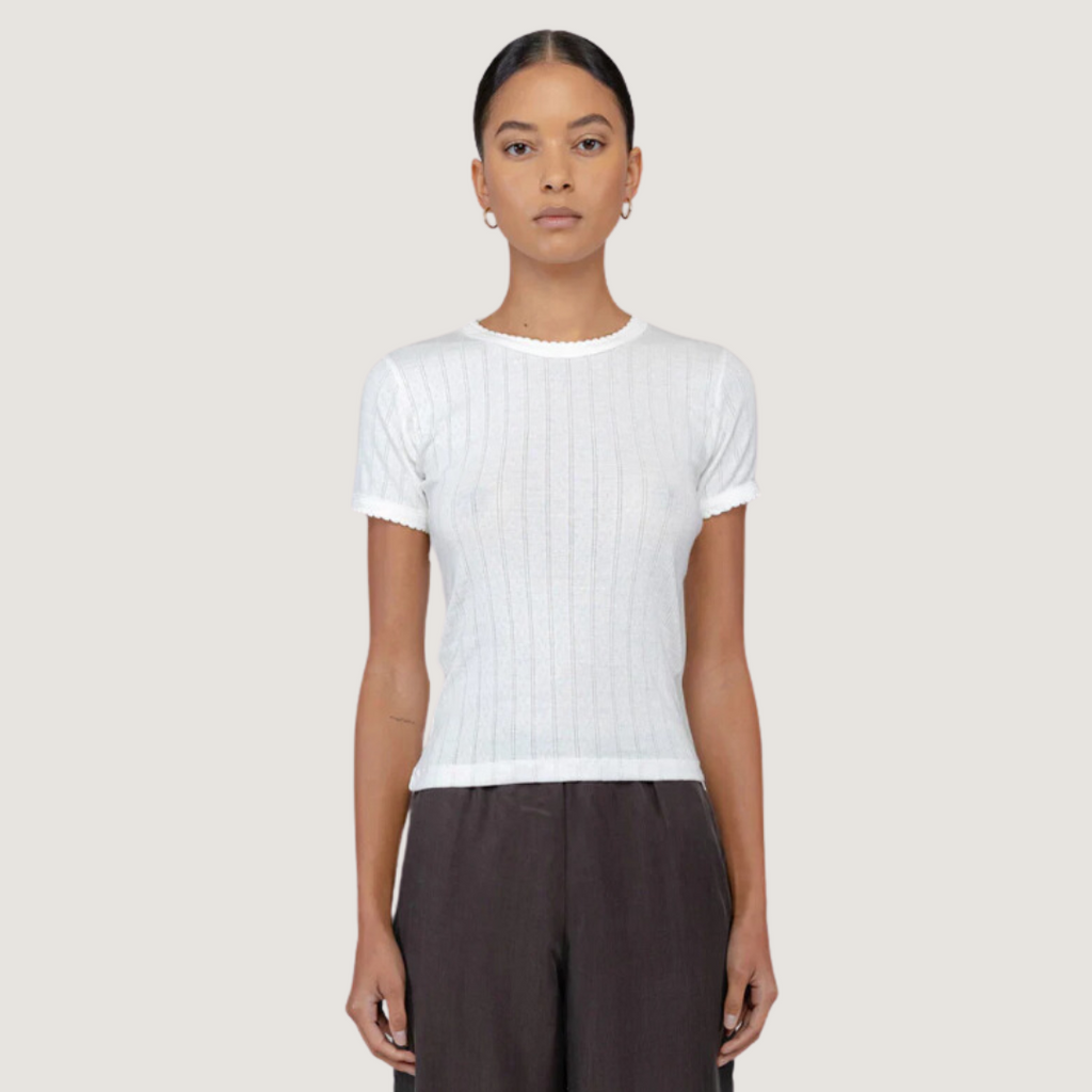 Pointelle Slim Fit Tee